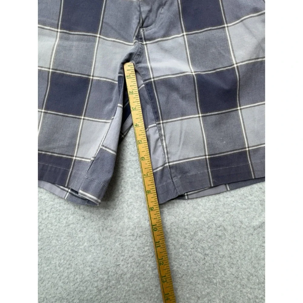 Lululemon Mens Plaid Performance Shorts *30 Navy Gray Windowpane Casual Outdoors